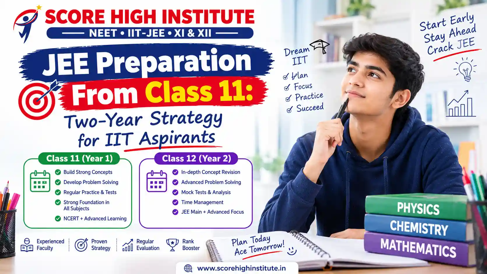 JEE preparation from Class 11 two-year strategy for IIT aspirants