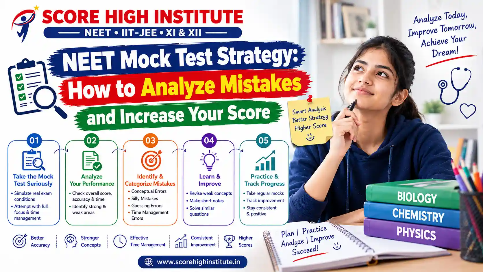 NEET mock test strategy to analyze mistakes and increase score